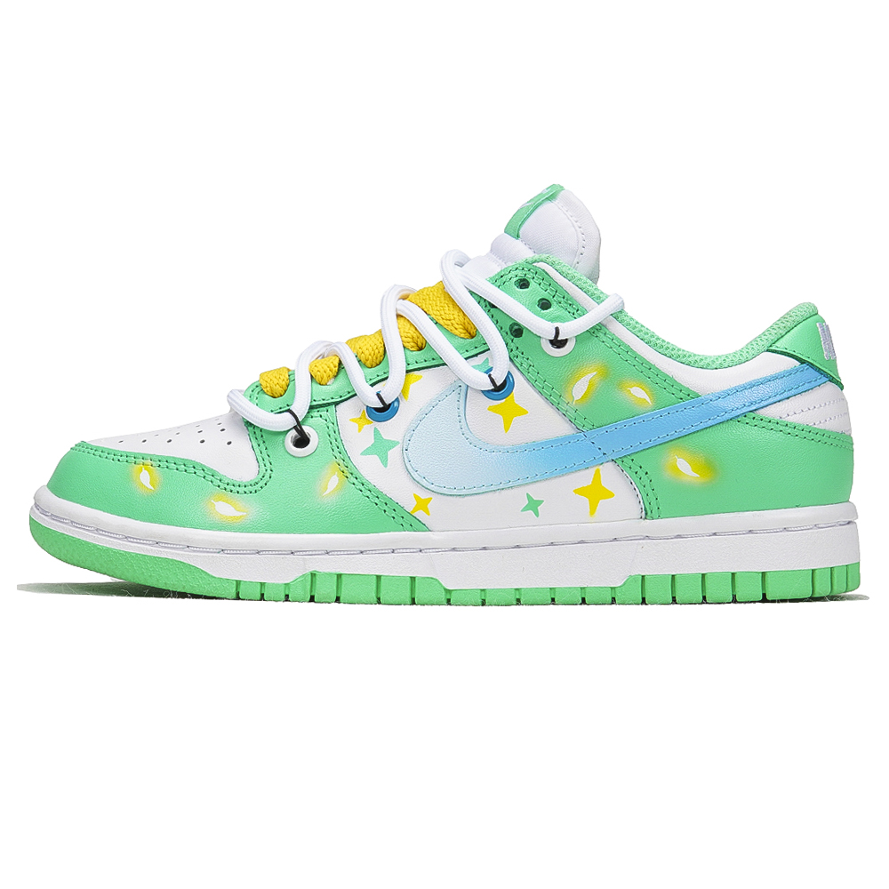 Buy (W) [Sneakers Kustom] Nike Dunk Low 'Avocado Soda Hijau Deconstructed Bintang' DD1503-105(Teamp-汽水绿星星）