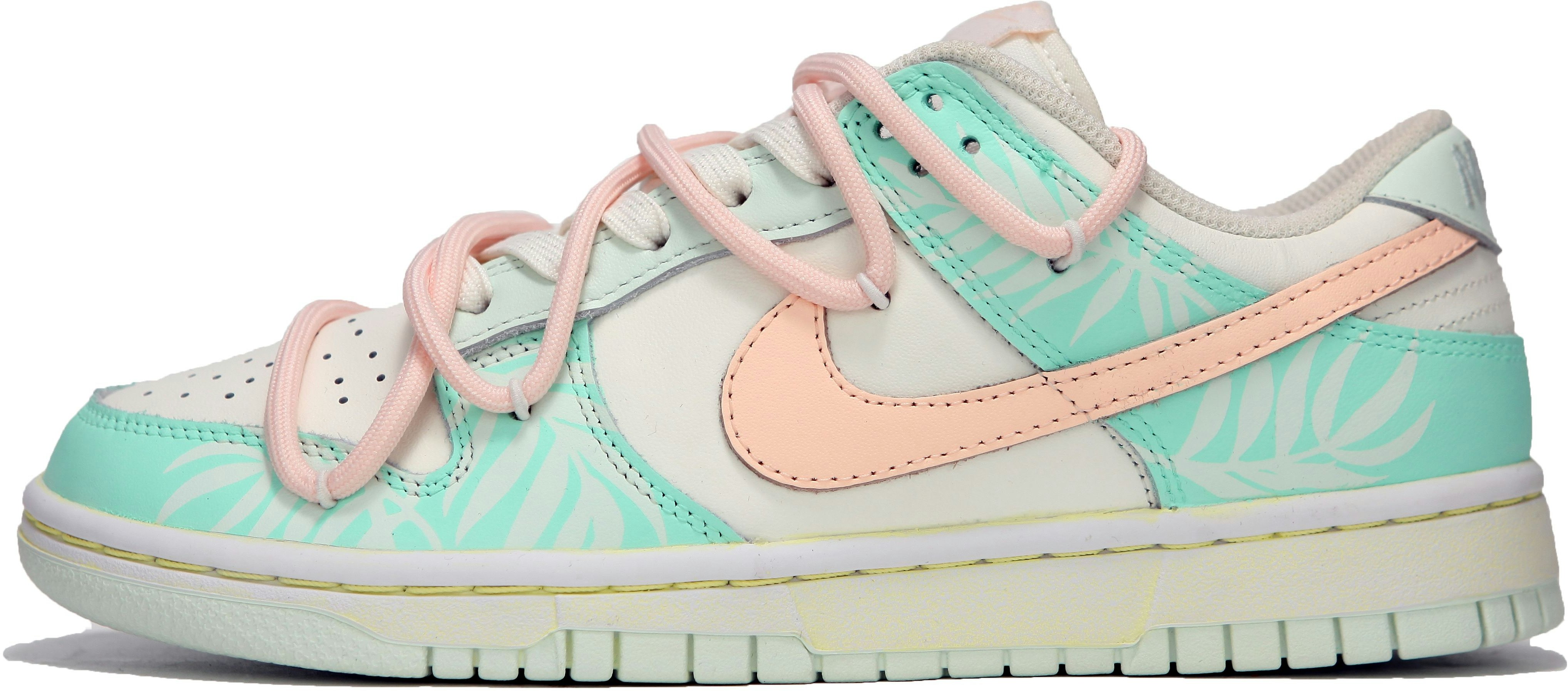 custom-shoes-women-nike-dunk-low-barely-green-hawaii-dd-1503-104-484940