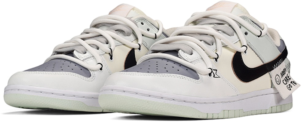 (W) 나이키 덩크 로우 '스마일리 디컨스트럭티드 베이지 그린 캔버스' DD1503-104(TeamE-女款帆布贴灰白) Lookbook (W) 나이키 덩크 로우 '스마일리 디컨스트럭티드 베이지 그린 캔버스' DD1503-104(TeamE-女款帆布贴灰白)