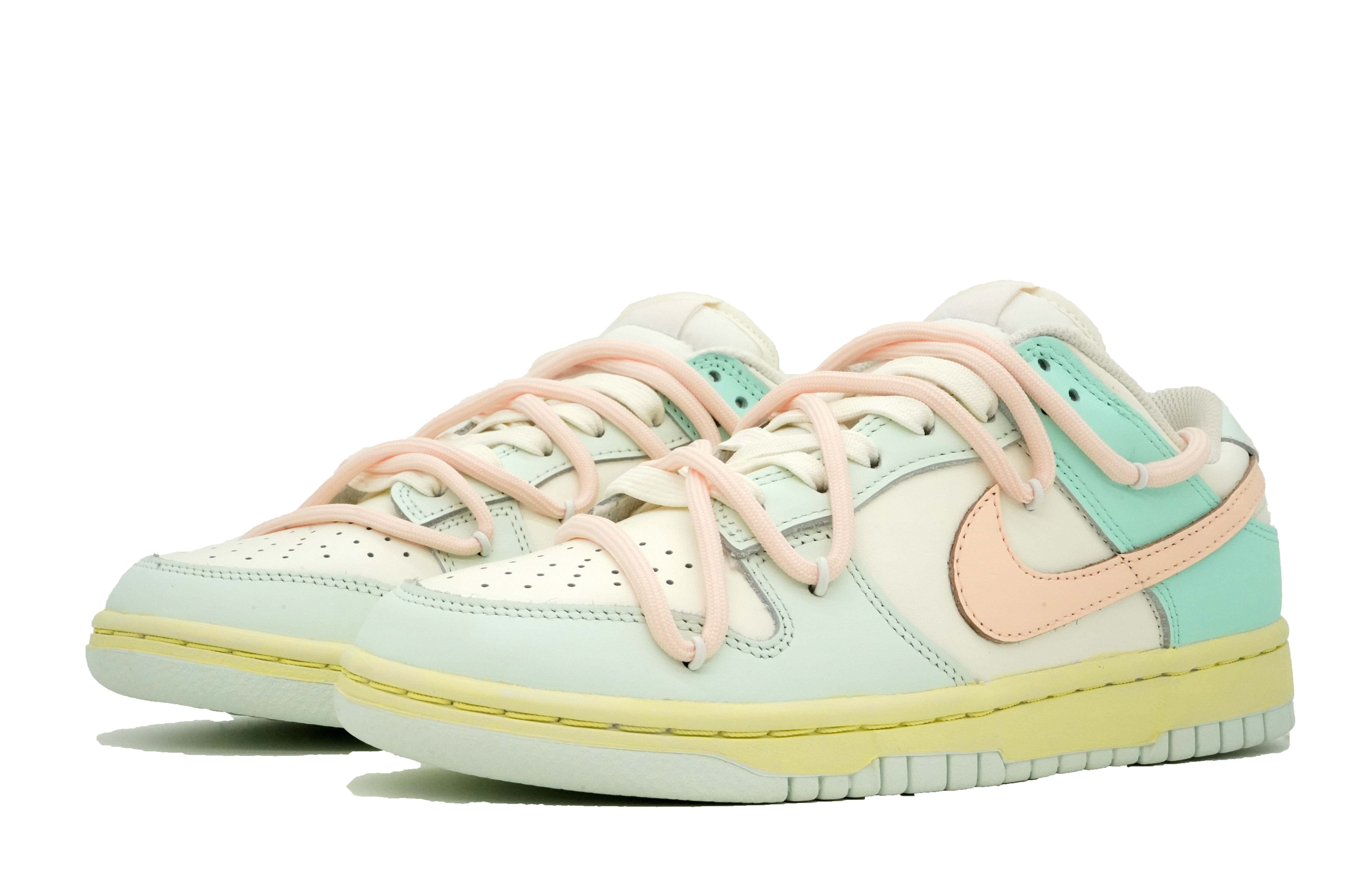 Lookbook (W) [Zapatillas Personalizadas] Nike Dunk Low 'Barely Green' Verde Pastel DD1503-104(Team1-女款多巴胺绿）
