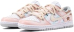 Shop 【客製化球鞋】Nike Dunk Low 海邊假期 少女 休閒 搭配任何服裝 防滑緩震耐磨 低筒 板鞋 女款 粉白色