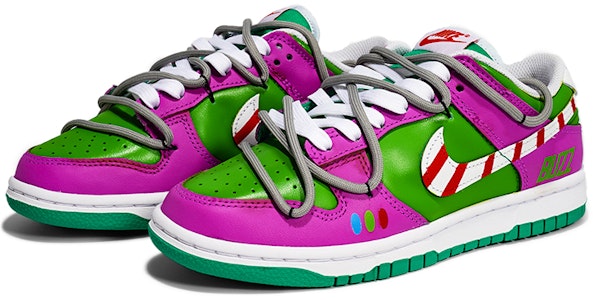 (W) 나이키 덩크 로우 '베리 버즈' (커스텀) FD9924-311(TeamI-女款BUZZ-k紫绿) Lookbook (W) 나이키 덩크 로우 '베리 버즈' (커스텀) FD9924-311(TeamI-女款BUZZ-k紫绿)