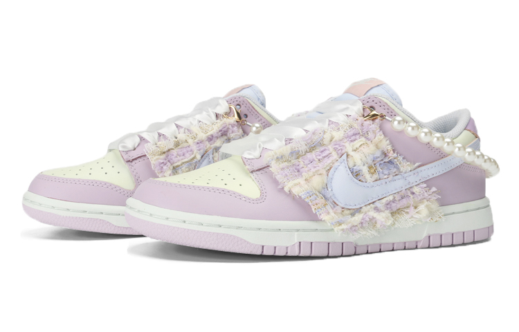 Lookbook (W) [Zapatos Personalizados] Nike Dunk Low 'Grabado Berry Ñame Morado' DD1503-001(TeamI-女款紫芋小香风黄紫)