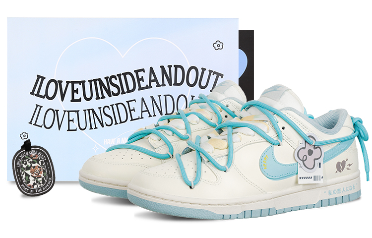 Buy (W) [Sepatu Kustom] Nike Dunk Low 'Berry Ice Cream - Biru Garam Laut' DD1503-123(Team62-莓莓冰淇淋)