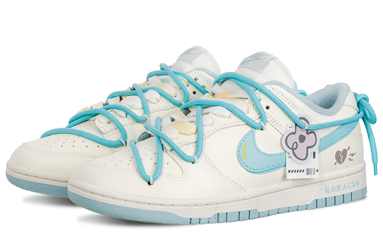 Shop (W) [Sepatu Kustom] Nike Dunk Low 'Berry Ice Cream - Biru Garam Laut' DD1503-123(Team62-莓莓冰淇淋)
