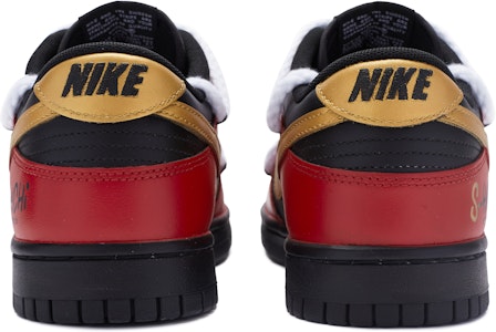 【定製球鞋】Nike Dunk Low BIGNIU 熱血青年主題 天才櫻木 解構 手繪噴繪 低筒 板鞋 女款 紅黑白金 Shop 【定製球鞋】Nike Dunk Low BIGNIU 熱血青年主題 天才櫻木 解構 手繪噴繪 低筒 板鞋 女款 紅黑白金