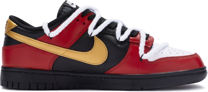 【定製球鞋】 Nike Dunk Low BIGNIU 熱血青春 解構 手繪噴繪 特殊鞋盒 低幫 板鞋 女款 紅黑白金 Order 【定製球鞋】 Nike Dunk Low BIGNIU 熱血青春 解構 手繪噴繪 特殊鞋盒 低幫 板鞋 女款 紅黑白金