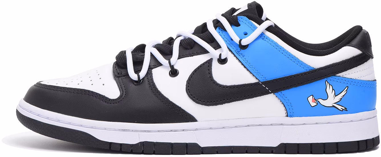 custom-shoes-women-nike-dunk-low-black-blue-pigeon