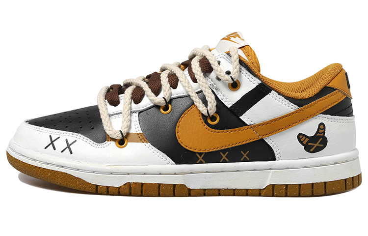 [Custom Shoes] (W) Nike Dunk Low 'Black Brown White Deconstructed'