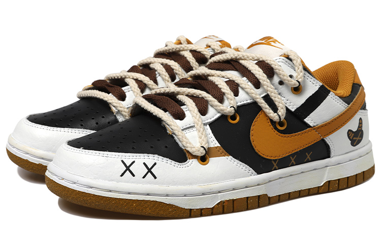 [Custom Shoes] (W) Nike Dunk Low 'Black Brown White Deconstructed' 圖 3
