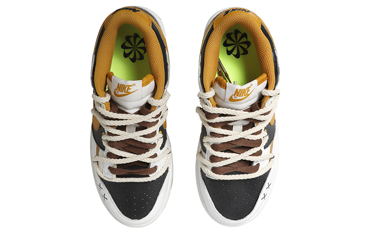 [Custom Shoes] (W) Nike Dunk Low 'Black Brown White Deconstructed' 圖 4