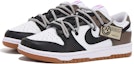 Shop 【客製球鞋】Nike Dunk Low 禮袋 解構 低筒 滑板鞋 女款 黑棕