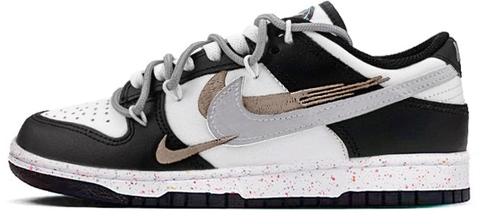 custom-shoes-women-nike-dunk-low-black-coffee-multi-color