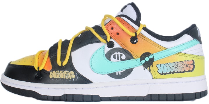 custom-shoes-women-nike-dunk-low-black-fortune-panda