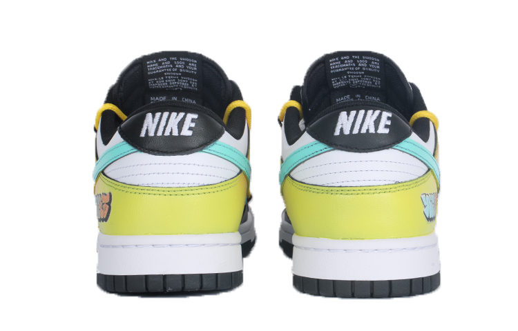 Details for (W) [Sepatu Kustom] Nike Dunk Low 'Panda Keberuntungan Hitam' CW1590-100(Team10-财富黑胶)