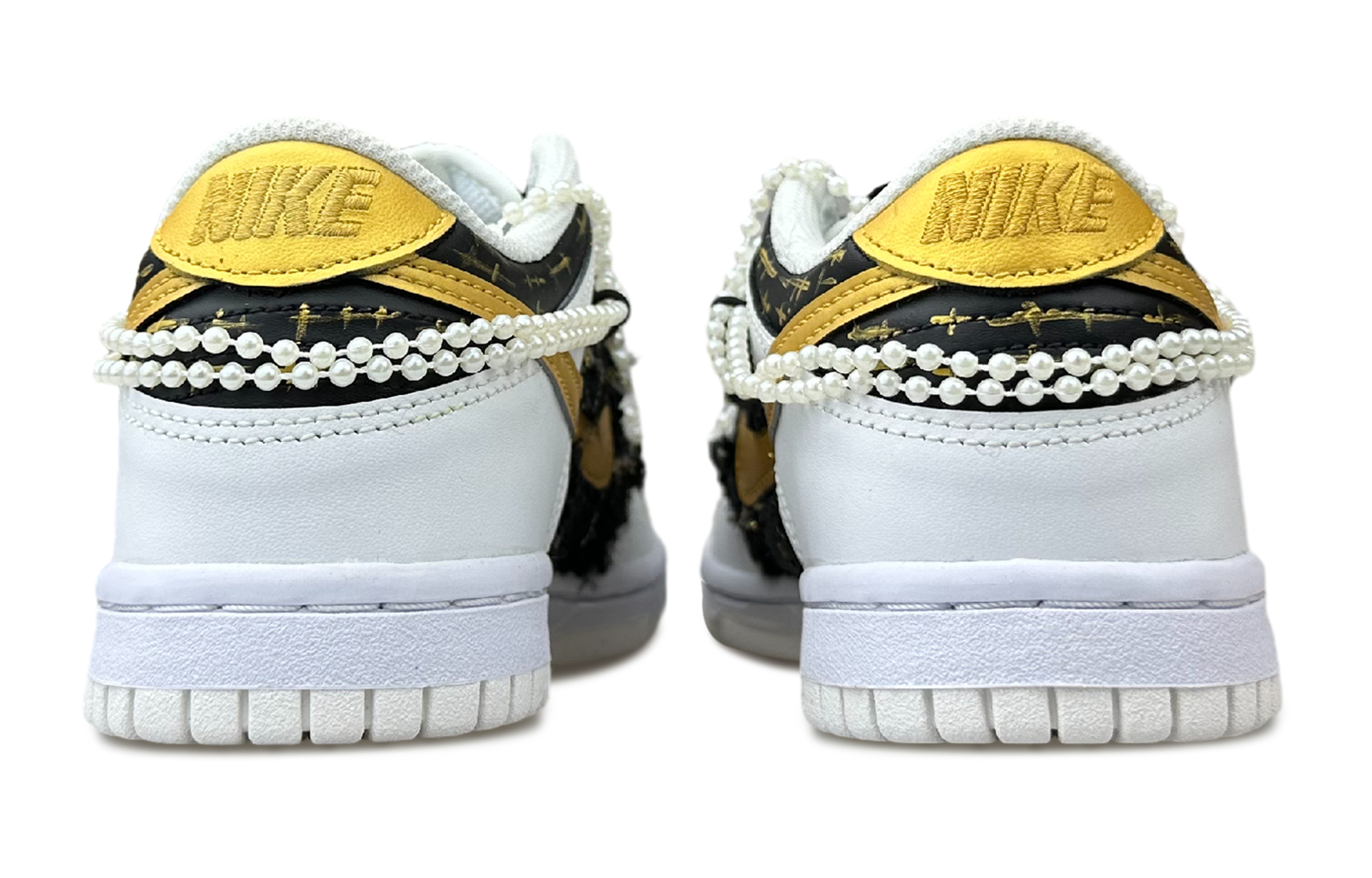 Purchase (W) [Kasut Custom] Nike Dunk Low 'Hitam Emas' DH9765-100(Team79-女款黑金琉璃)