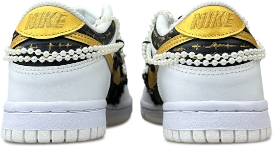 【訂製球鞋】Nike Dunk Low 黑金琉璃 少女清新 小香風 低筒 滑板鞋 女款 黑金 Purchase 【訂製球鞋】Nike Dunk Low 黑金琉璃 少女清新 小香風 低筒 滑板鞋 女款 黑金