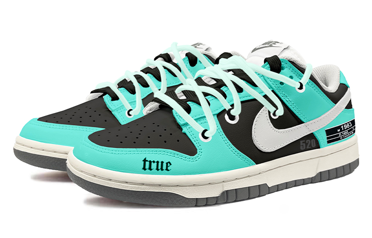 Lookbook 【定製球鞋】 Nike Dunk Low 數字 字母 高街 低幫 板鞋 女款 黑綠