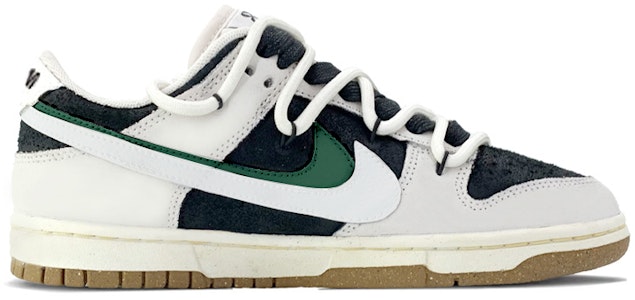 【定製球鞋】 Nike Dunk Low 解構鞋帶推薦 旋風笑臉 雙鉤 高街 復古 低幫 板鞋 女款 黑灰 Order 【定製球鞋】 Nike Dunk Low 解構鞋帶推薦 旋風笑臉 雙鉤 高街 復古 低幫 板鞋 女款 黑灰