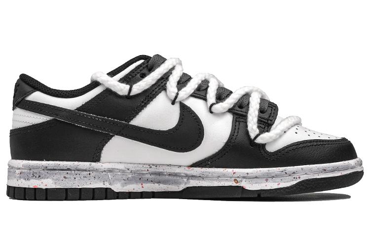 Order 【定制球鞋】 Nike Dunk Low 多色勾 黑色月光 三勾 渐变 星空 麻绳 低帮 板鞋 女款 黑白