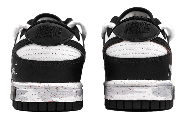 Shop 【定制球鞋】 Nike Dunk Low 多色勾 黑色月光 三勾 渐变 星空 麻绳 低帮 板鞋 女款 黑白
