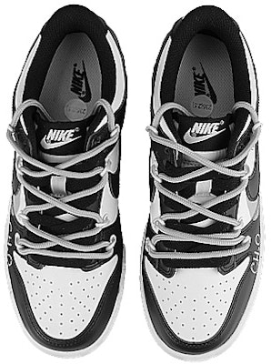 【定製球鞋】 Nike Dunk Low ''Black'' 熊貓 CH2O分子 潑墨 解構 雙勾 低筒 板鞋 女款 黑白 Shop 【定製球鞋】 Nike Dunk Low ''Black'' 熊貓 CH2O分子 潑墨 解構 雙勾 低筒 板鞋 女款 黑白