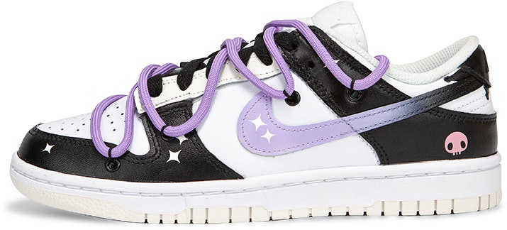 custom-shoes-women-nike-dunk-low-black-pink