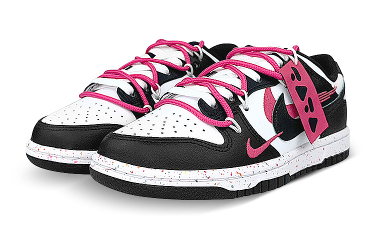 Lookbook (W) [Sepatu Custom] Nike Dunk Low 'Hitam Pink' FD4623-131(Team叁-女款趴菜鸭)