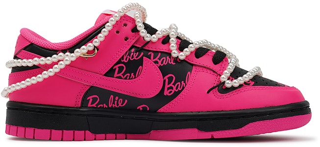 【訂製球鞋】Nike Dunk Low 莓刻 黑玫巴比 甜酷風 辣妹風 巴比 低筒 板鞋 女款 黑粉 Order 【訂製球鞋】Nike Dunk Low 莓刻 黑玫巴比 甜酷風 辣妹風 巴比 低筒 板鞋 女款 黑粉