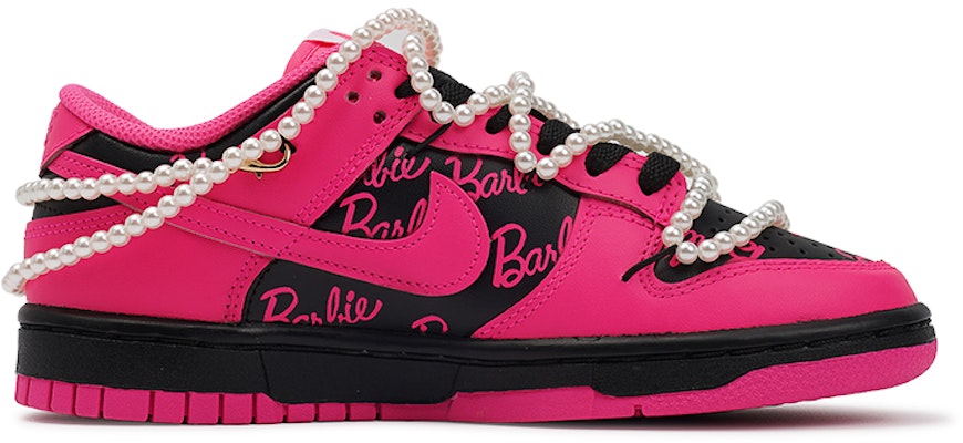 【訂製球鞋】Nike Dunk Low 莓刻 黑玫巴比 甜酷風 辣妹風 巴比 低筒 板鞋 女款 黑粉 Order 【訂製球鞋】Nike Dunk Low 莓刻 黑玫巴比 甜酷風 辣妹風 巴比 低筒 板鞋 女款 黑粉