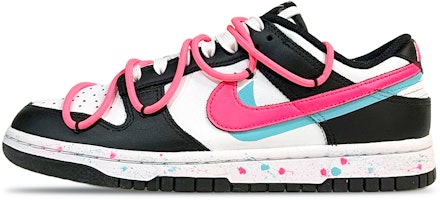 【定制球鞋】 Nike Dunk Low 解構 潑墨效果 低幫 板鞋 女款 黑粉 Buy 【定制球鞋】 Nike Dunk Low 解構 潑墨效果 低幫 板鞋 女款 黑粉