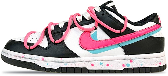 【定制球鞋】 Nike Dunk Low 解構 潑墨效果 低幫 板鞋 女款 黑粉 Buy 【定制球鞋】 Nike Dunk Low 解構 潑墨效果 低幫 板鞋 女款 黑粉