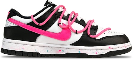 【定制球鞋】 Nike Dunk Low 解構 潑墨效果 低幫 板鞋 女款 黑粉 Order 【定制球鞋】 Nike Dunk Low 解構 潑墨效果 低幫 板鞋 女款 黑粉