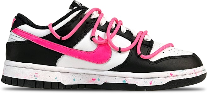 【定制球鞋】 Nike Dunk Low 解構 潑墨效果 低幫 板鞋 女款 黑粉 Order 【定制球鞋】 Nike Dunk Low 解構 潑墨效果 低幫 板鞋 女款 黑粉
