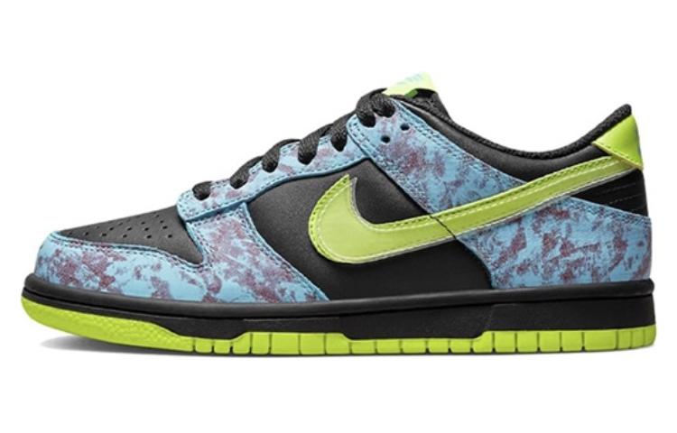 Sizing (W) [Zapatillas Personalizadas] Nike Dunk Low 'Estrella Negra y Rosa' DV1694-900(Team拾玖-荧光绿S-BOX）