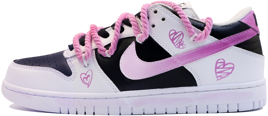 (W) 나이키 덩크 로우 '블랙핑크 트리플 화이트' (커스텀) DD1503-109(Team48-晴天蔷薇女款) Order (W) 나이키 덩크 로우 '블랙핑크 트리플 화이트' (커스텀) DD1503-109(Team48-晴天蔷薇女款)