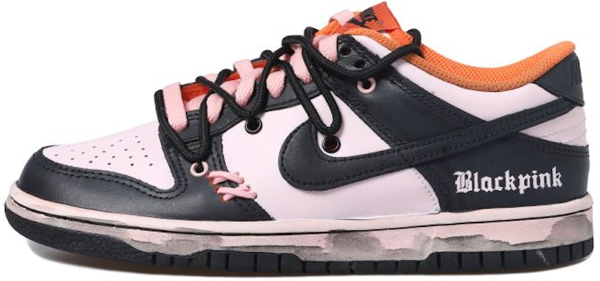 【定制球鞋】Nike Dunk Low 做舊vibe風 解構風 低幫 板鞋 女款 黑粉 Buy 【定制球鞋】Nike Dunk Low 做舊vibe風 解構風 低幫 板鞋 女款 黑粉