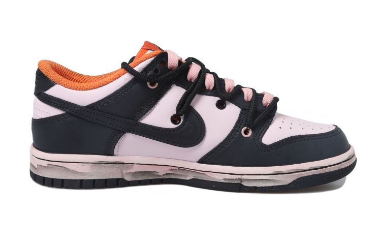 Order 【定制球鞋】Nike Dunk Low 做舊vibe風 解構風 低幫 板鞋 女款 黑粉