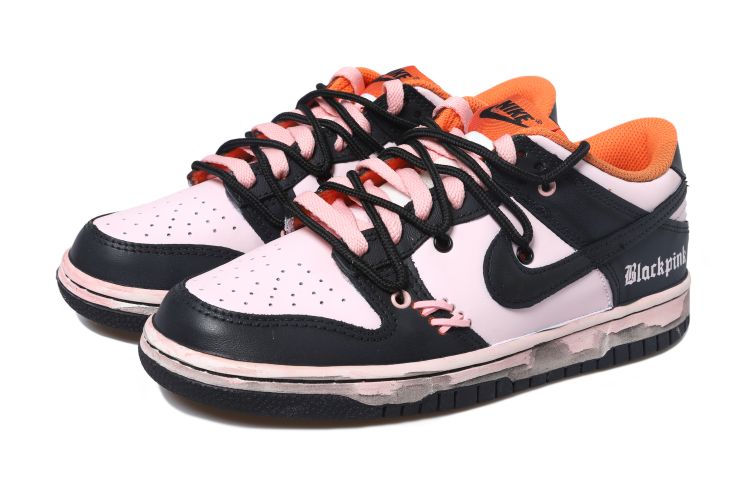 Lookbook 【定制球鞋】Nike Dunk Low 做舊vibe風 解構風 低幫 板鞋 女款 黑粉