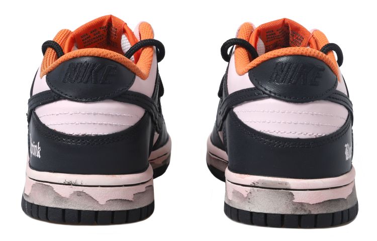 Shop 【定制球鞋】Nike Dunk Low 做舊vibe風 解構風 低幫 板鞋 女款 黑粉