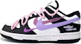 Buy 【訂製球鞋】 Nike Dunk Low Multi-Color Swoosh 低筒 球鞋 女款 黑紫