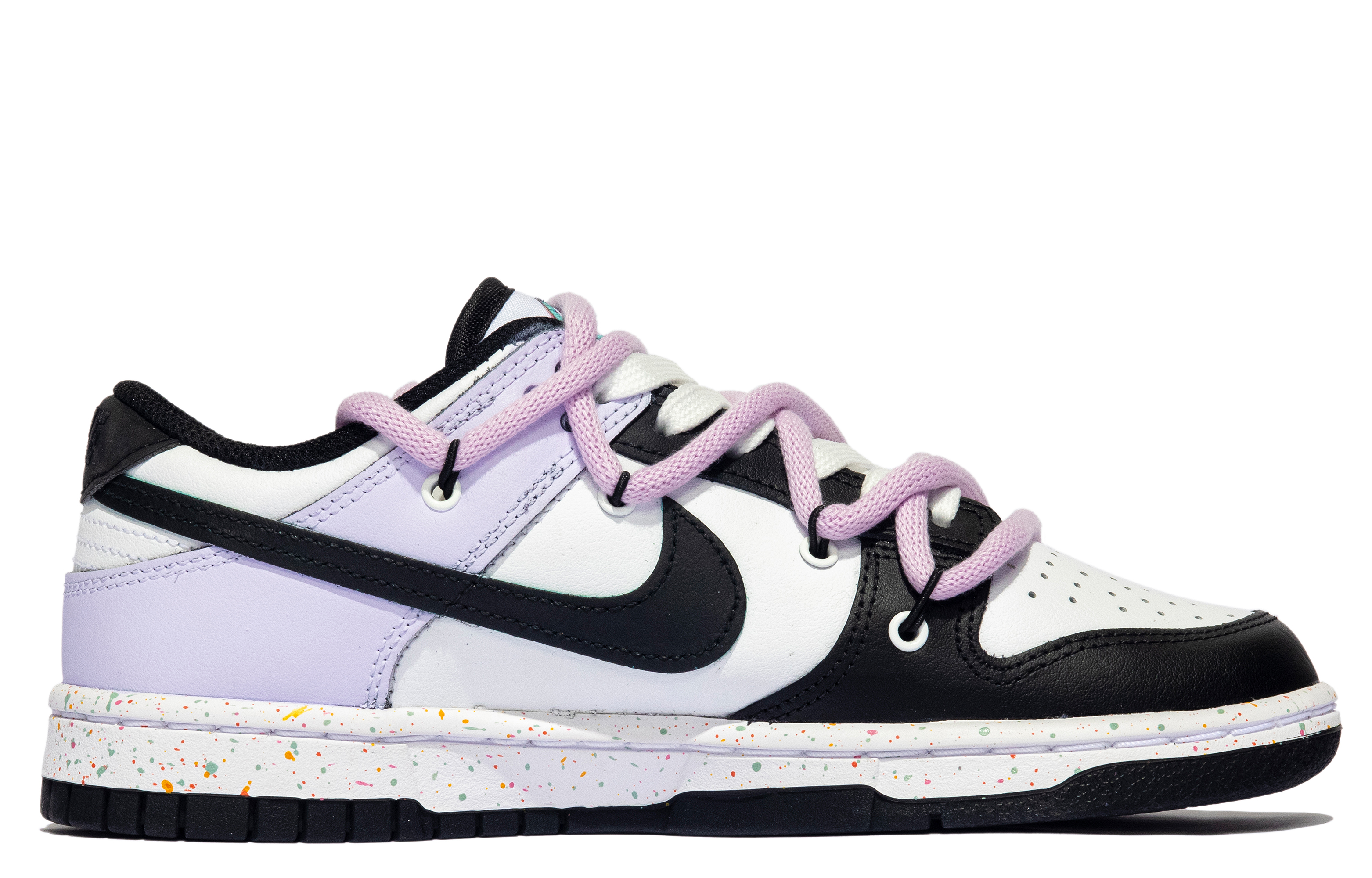 Order (W) [Kasut Custom] Nike Dunk Low 'Hitam Ungu-Kupu-Kupu' FD4623-131(TeamM-女款紫蝶S-BOX)