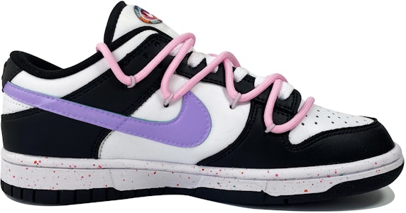 【訂製球鞋】 Nike Dunk Low Multi-Color Swoosh 低筒 球鞋 女款 黑紫 Order 【訂製球鞋】 Nike Dunk Low Multi-Color Swoosh 低筒 球鞋 女款 黑紫