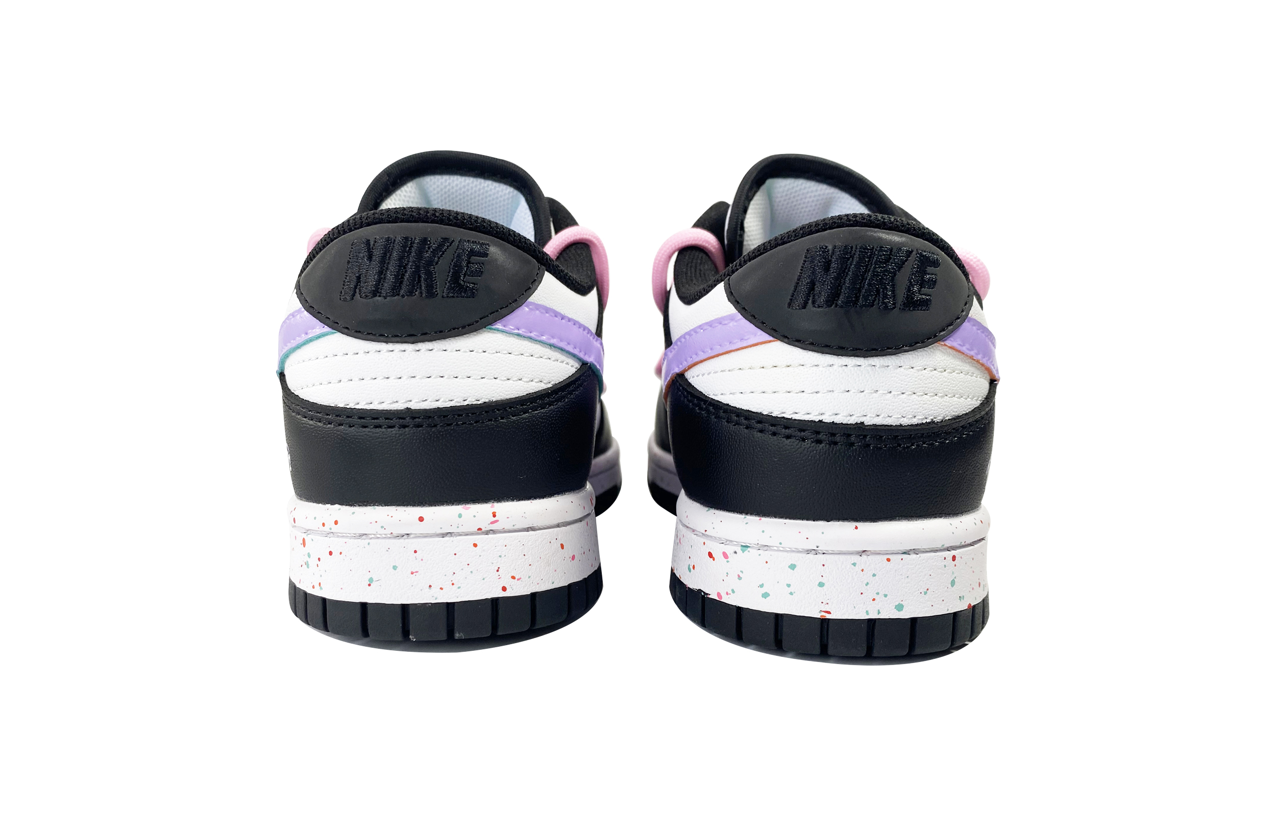 Purchase 【訂製球鞋】 Nike Dunk Low Multi-Color Swoosh 低筒 球鞋 女款 黑紫