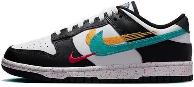 【訂製球鞋】 Nike Dunk Low Multi-Color Swoosh 低筒 球鞋 女款 黑紫 Sizing 【訂製球鞋】 Nike Dunk Low Multi-Color Swoosh 低筒 球鞋 女款 黑紫