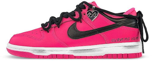 (W) カスタムシューズ(女性用)Nike Dunk Low 'ブラックレッドドーナツ' DZ5196-600(Team40-女款火龙果黑红) Buy (W) カスタムシューズ(女性用)Nike Dunk Low 'ブラックレッドドーナツ' DZ5196-600(Team40-女款火龙果黑红)