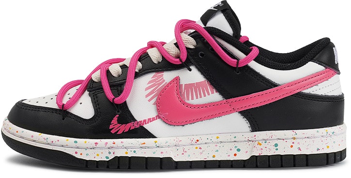 custom-shoes-women-nike-dunk-low-black-white-purple