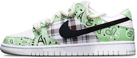 (W) Zapatillas Nike Dunk Low 'Negro Blanco Verde Paisley' DH9765-100(TeamT-腰果花绿白S-BOX) Buy (W) Zapatillas Nike Dunk Low 'Negro Blanco Verde Paisley' DH9765-100(TeamT-腰果花绿白S-BOX)