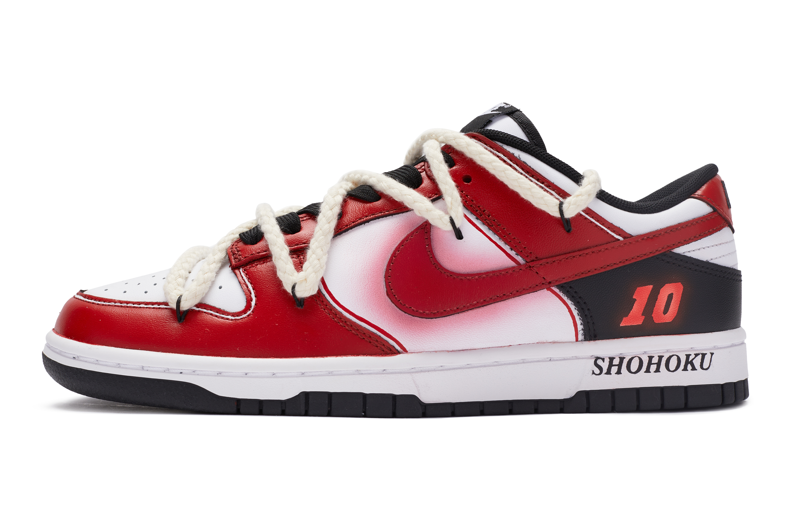 Buy (W) [Sepatu Custom] Nike Dunk Low 'Hitam Putih Merah BIGNIU Legenda' DD1503-101(TeamR-女款湘北传奇S-BOX)