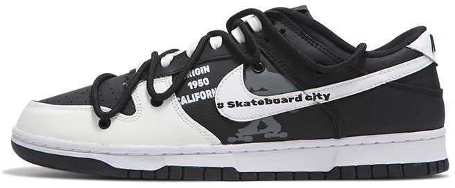custom-shoes-women-nike-dunk-low-black-white